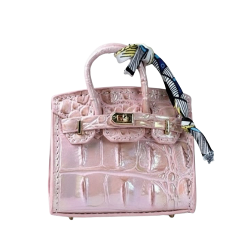 Holographic Pink Birkin Baby Bag
